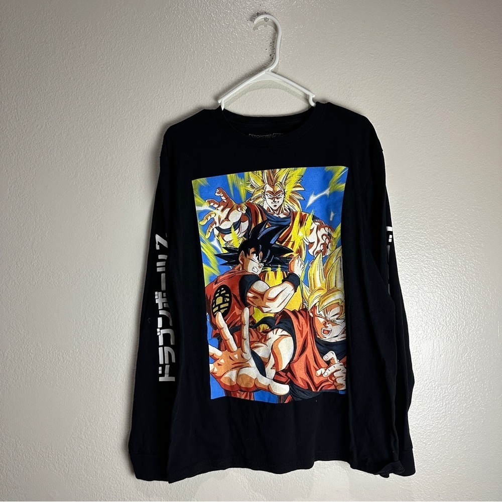 Vintage Dragonball Z Super Saiyan Shirt Long Sleeve Size Large